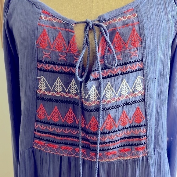 JWLA Johnny Was Embroidered Cold Shoulder Dress size P XL - Picture 2 of 11